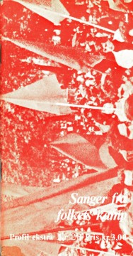 Sanger fra folkets kamp - Profil ekstra nr. 2b 1972