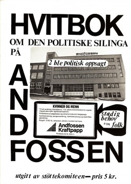 Diverse forfattere: Hvitbok om den politiske silinga på Andfossen