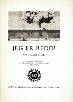 Harold C. Urey: Jeg er redd!