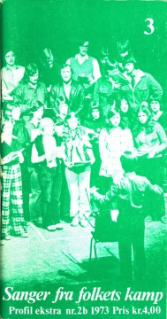 Sanger fra folkets kamp - Profil ekstra nr. 2b 1973